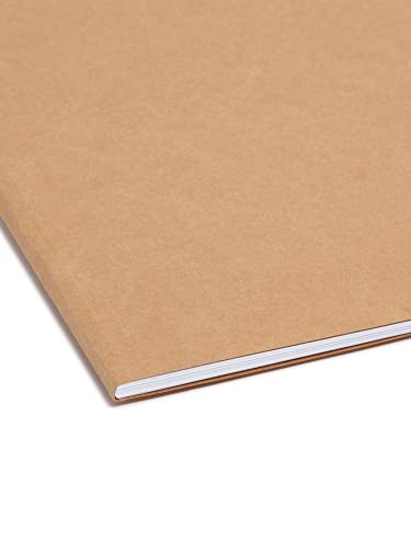 Smead Fastener File Folder, 2 Fasteners, Reinforced Straight-Cut Tab, Letter Size, Kraft, 50 per Box (14813)
