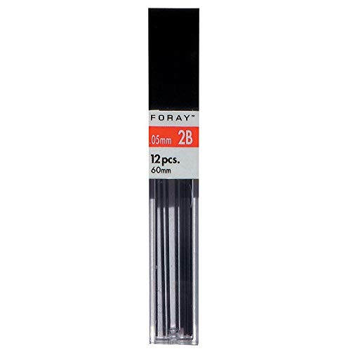 Office Depot Lead Refills, 0.9 mm, HB Hardness, Tube of 12 Leads, Pack of 3 Tubes