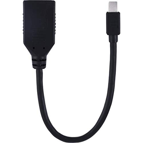 ATIVA Mini DisplayPort to DisplayPort Adapter, 6", Black, 36542