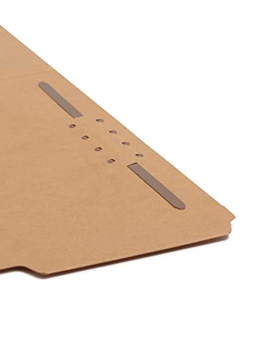 Smead Fastener File Folder, 2 Fasteners, Reinforced Straight-Cut Tab, Letter Size, Kraft, 50 per Box (14813)