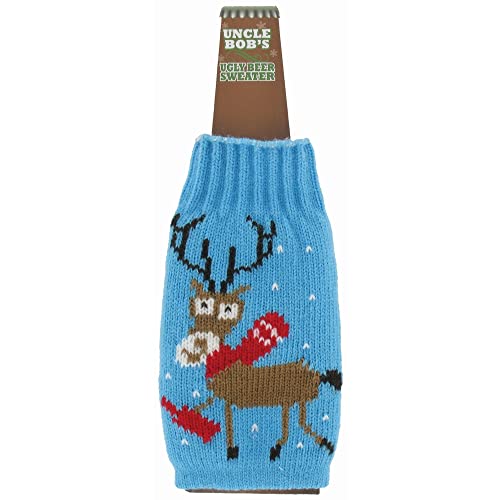 DM Merchandising Inc. 1 Uncle Bob's Ugly Beer Sweater Novelty Bottle Cover - Assorted Styles