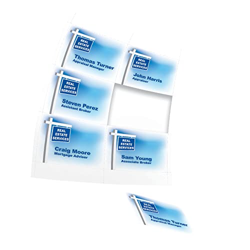 Office Depot Badge Inserts, 3in. x 4in., White, Pack of 300, OD98845
