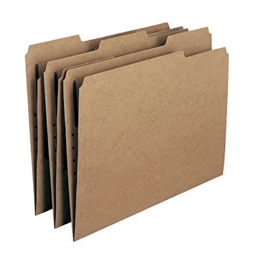 Smead Fastener File Folder, 2 Fasteners, Reinforced Straight-Cut Tab, Letter Size, Kraft, 50 per Box (14813)