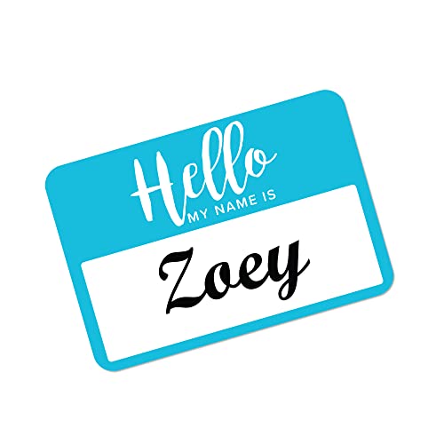Avery Premium Personalized Name Tags, Print or Write, Blue Border, 2-1/3" x 3-3/8", 400 Name Tags (5895)