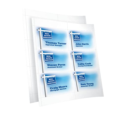 Office Depot Badge Inserts, 3in. x 4in., White, Pack of 300, OD98845