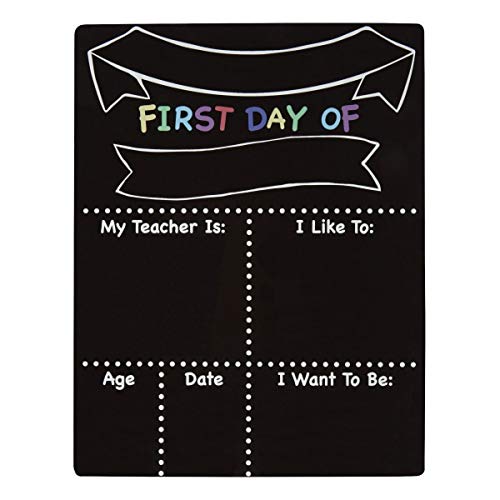 Office Depot Brand First Day & Last Day of School Chalkboard, 9-1/2" x 12-1/2", Black