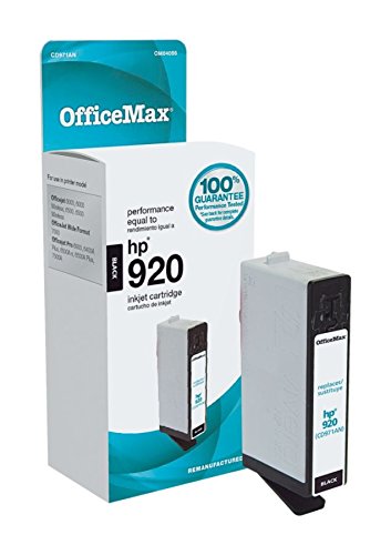 OfficeMax Remanufactured Black Ink Cartridge Replacement for HP 920