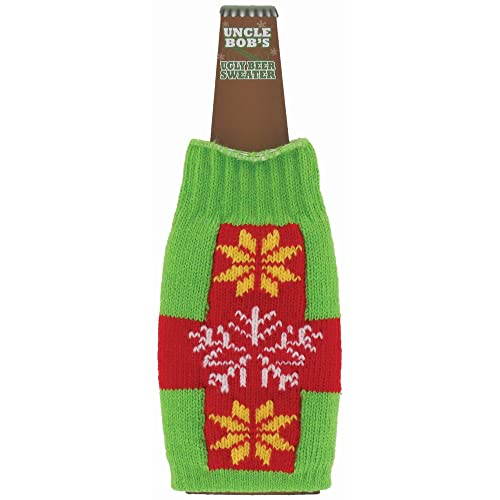 DM Merchandising Inc. 1 Uncle Bob's Ugly Beer Sweater Novelty Bottle Cover - Assorted Styles
