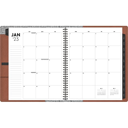 Blue Sky™ ASMBLD Weekly/Monthly Planning Calendar, 8-1/2" x 11", Tan, January To December 2023, 138993
