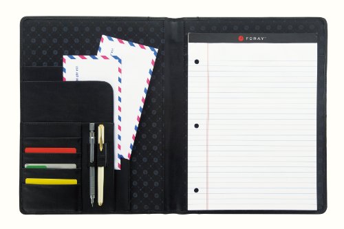 Office Depot Brand® Padfolio with Flap Pockets, Black