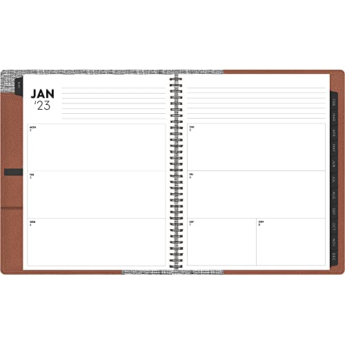 Blue Sky™ ASMBLD Weekly/Monthly Planning Calendar, 8-1/2" x 11", Tan, January To December 2023, 138993