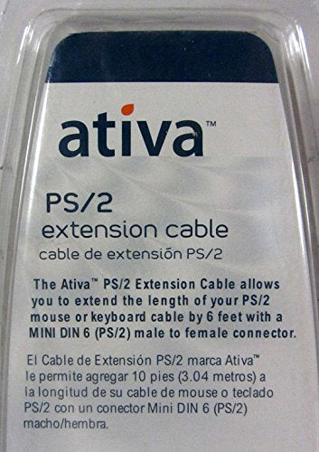Ativa 6-feet PS/2 Keyboard/Mouse Extension Cable