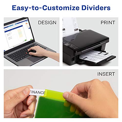 Avery 5-Tab Plastic Binder Dividers