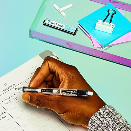 Paper Mate Clearpoint Mechanical Pencils, HB #2 Lead (0.9mm), Assorted Barrel Colors, 2 Pencils, 1 Lead Refill Set, 2 Erasers