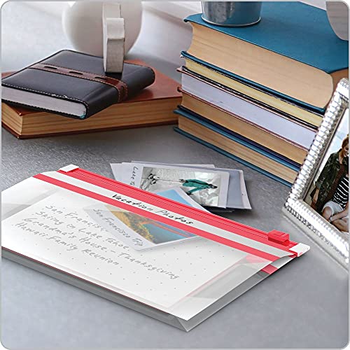 Oxford at Hand Note Card Zip Pocket - Easy Label, includes 50 Dot Grid cards, Assorted colors (No color choice) (334266M) (Pack of 1)