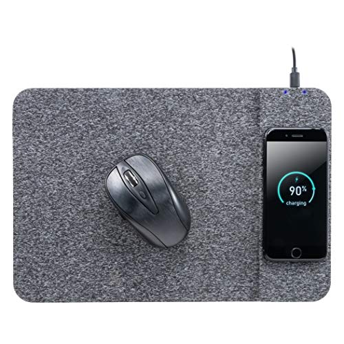 Allsop ALS32192 Powertrack Wireless Charging Mousepad, Black