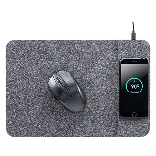 Allsop ALS32192 Powertrack Wireless Charging Mousepad, Black
