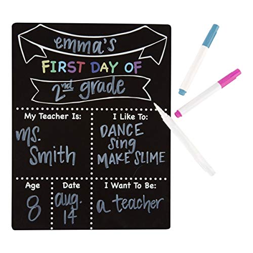 Office Depot Brand First Day & Last Day of School Chalkboard, 9-1/2" x 12-1/2", Black
