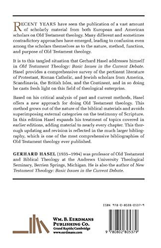 Old Testament Theology: Basic Issues in the Current Debate