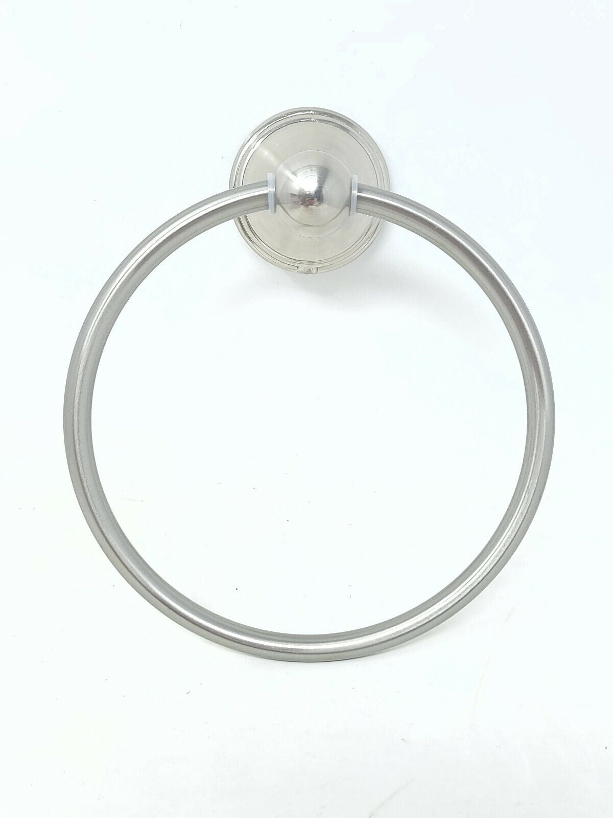 Satin Nickel Towel Ring 6" Diameter Holder - Wall Mounted, Bathroom & Kitchen