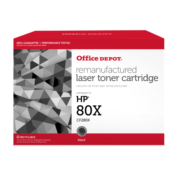 Office Depot� Brand Remanufactured High-Yield Black Toner Cartridge Replacement For HP 80X, CF2880X