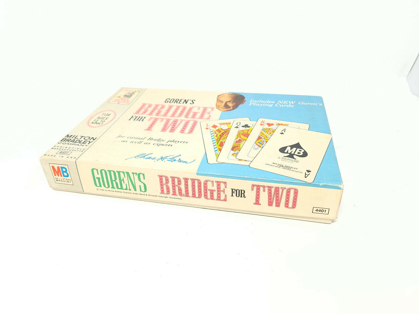 Vintage 1964 Milton Bradley Goren's Bridge For Two Game Complete In Box