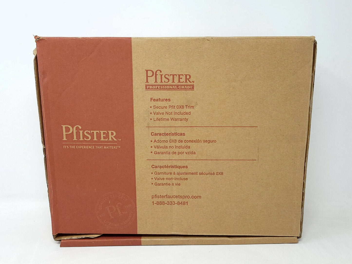 Pfister Tub Trim Kit Chrome R89-XCB/G89-XCB - READ - OPEN BOX