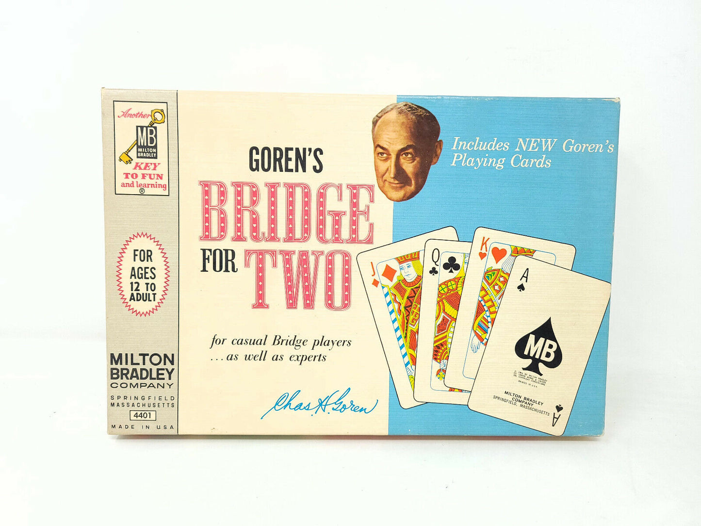 Vintage 1964 Milton Bradley Goren's Bridge For Two Game Complete In Box