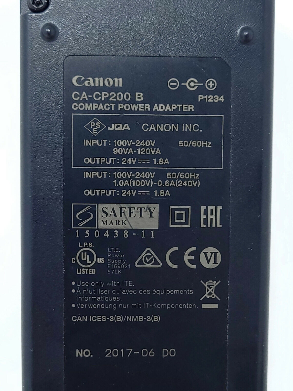 Canon CA-CP200B CP200 Compact Power Supply Adapter 24V 1.8A OEM