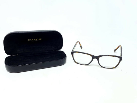 Coach HC6013 Julayne 5001 Dark Tortoise Oval Eyeglasses Frame 54-16-135 - READ