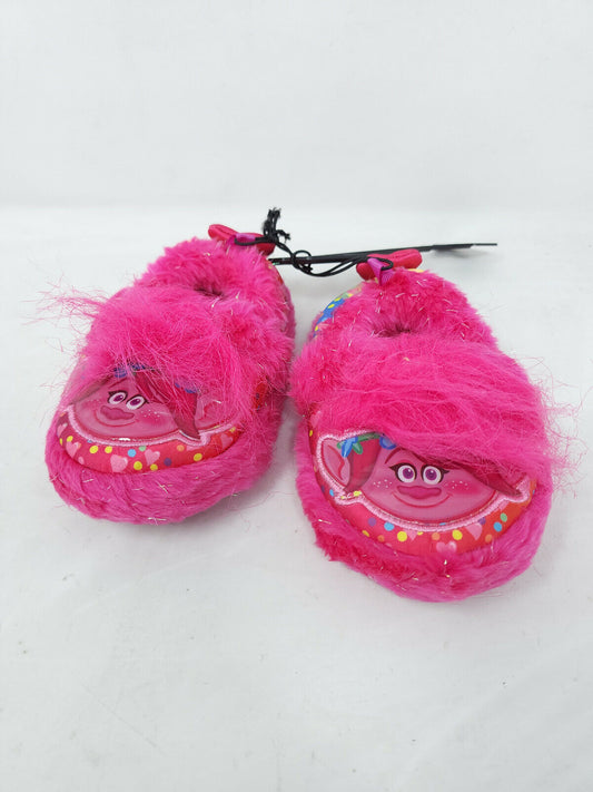 Pink "Trolls" Kids Slippers - SIZE 5/6 - NEW WITHOUT TAGS