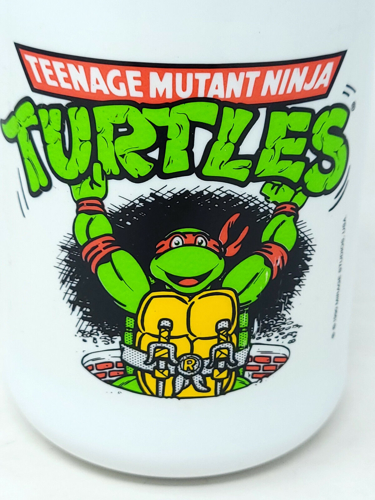 Vintage - Teenage Mutant Ninja Turtles Thermos 1990 - Raphael - USED - READ