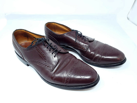 Allen Edmonds Sanford shoes Burgundy Leather Size 10.5 C - 73736 - Pre-owned