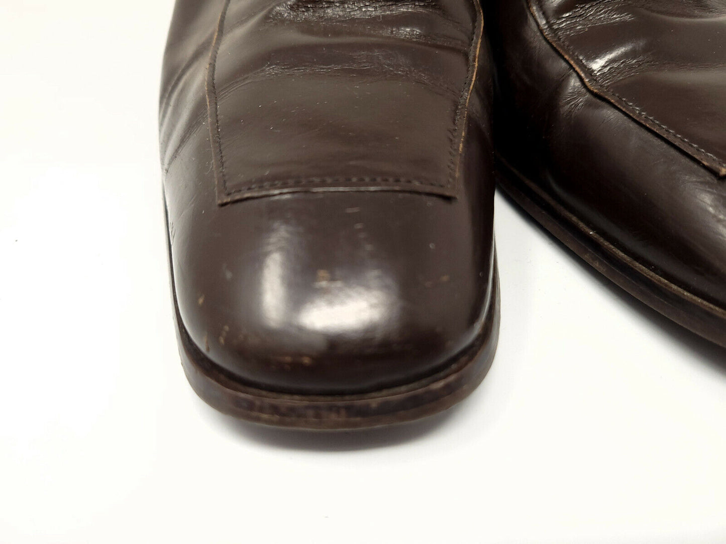 Enzo Angiolini Eadanette Brown leather 8M Loafers Pumps Classic 8M - Pre-owned