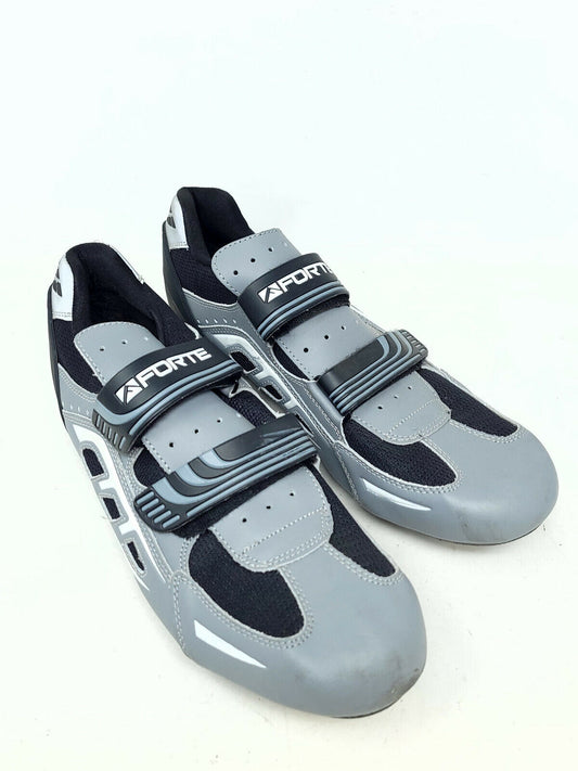Forte CR210 Mens Size US 13.5 UK 12.5 - Gray Cycling Bike Shoe with Cleats