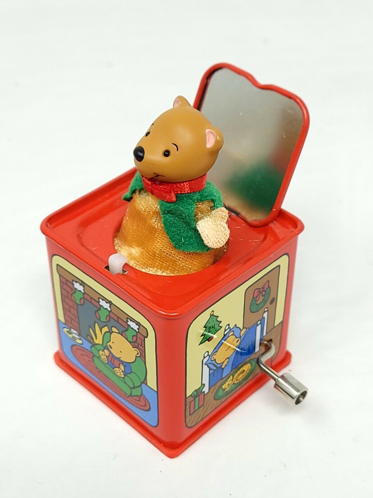 2006 Hallmark POP! GOES THE TEDDY BEAR Jack-in-the-Box Ornament 4th in Series