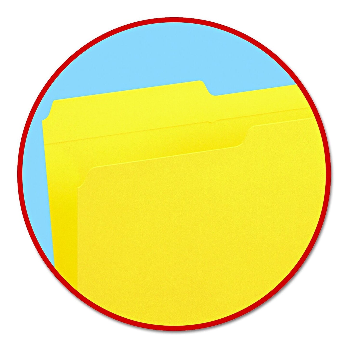 Smead File Folder, Reinforced 1/3-Cut Tab, Legal Size, Yellow, 100 per Box (1...