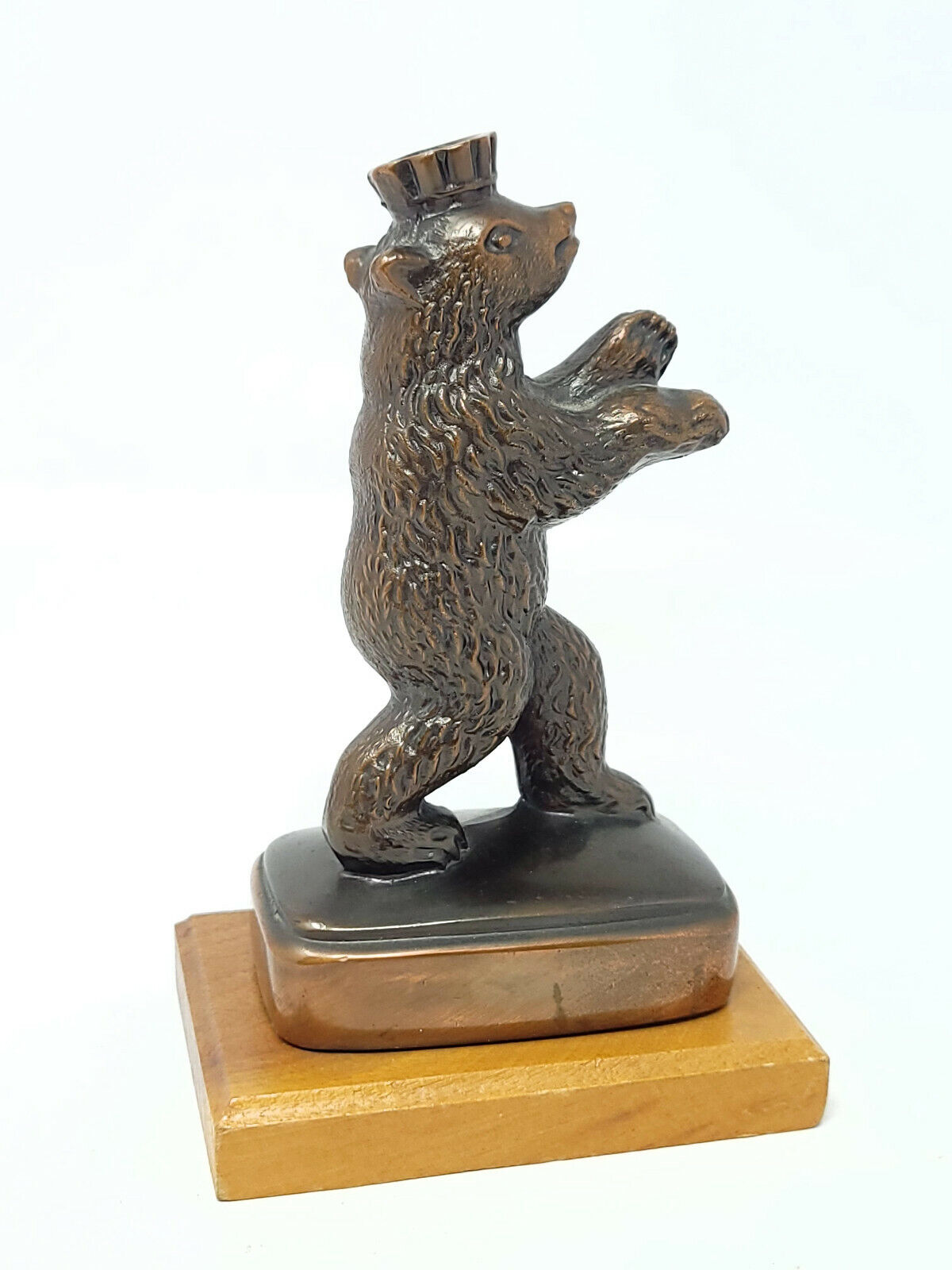 Vintage German Bronze Berlin Dancing Bear - Hot Cast Figurine Authentic