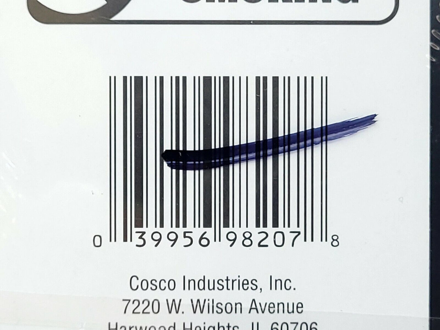 COSCO Brush Metal Office Sign, No Smoking, 9 x 3, Silver/Red 039956982078
