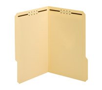 [[IN]PLACE Reinforced Manila Folder with Embossed Fastners, 1/3 Cut-Assorted, 2 Fasteners, Legal, 50/Box