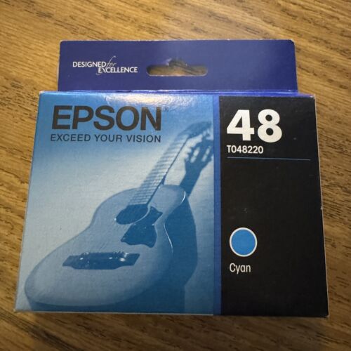Genuine Epson 48 Cyan (T048220 Color Cartridge) EXP: 10/2017 Factory Sealed, NEW