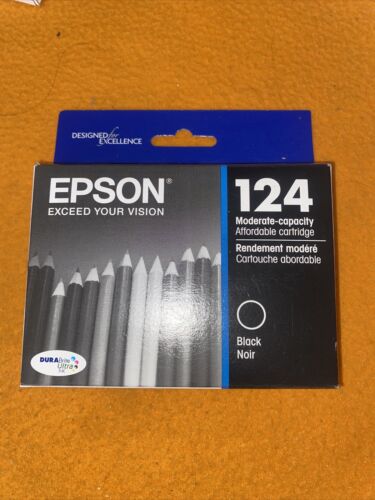 Epson 124 Standard-Capacity Black Ink Cartridge Exp 11.2023