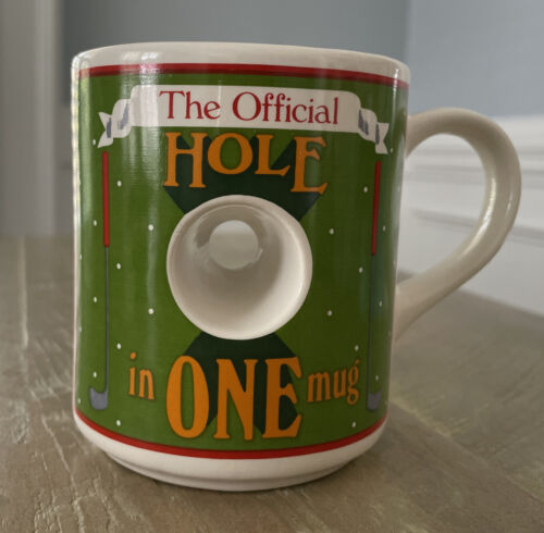 The Official Hole in One Golf Mug Look Through Ceramic Coffee Cup