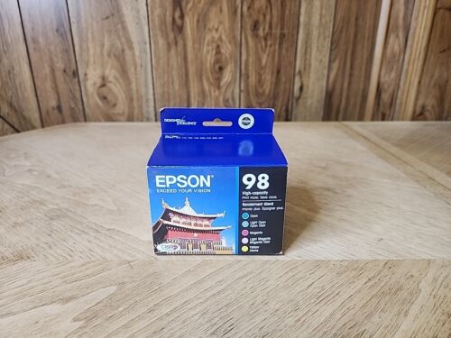 Genuine Epson 98 Five Pack T098920 High Capacity Color Ink Cartridges OEM EXP 2023