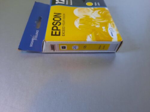 Genuine Epson 125 Yellow Ink Cartridge T125420 SEALED NEW 07/2017