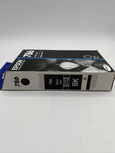 Genuine Epson 786 Black Ink Cartridge Exp 2021-2022