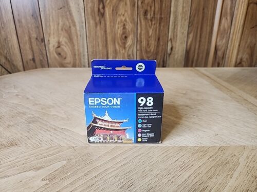 Genuine Epson 98 Five Pack T098920 High Capacity Color Ink Cartridges OEM EXP 2023