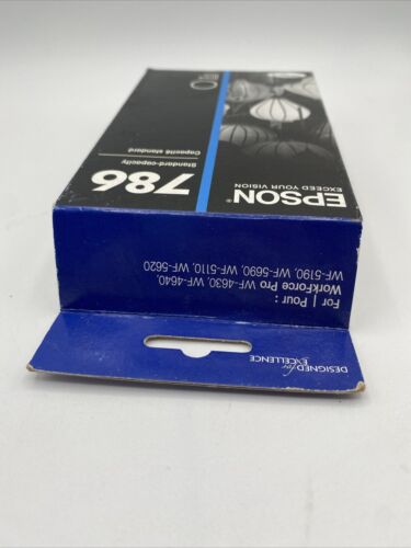 Genuine Epson 786 Black Ink Cartridge Exp 2021-2022