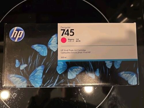 Genuine HP 745 Magenta Ink Cartridge F9K01A DesignJet Z2600 Z5600 New EXP 02/2024