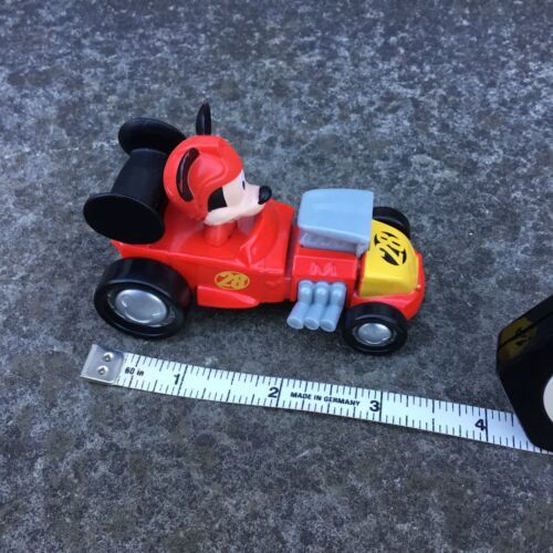 Disney Junior Mickey Mouse Car #28 Roadster Racer Automobile Red Yellow Vehicle